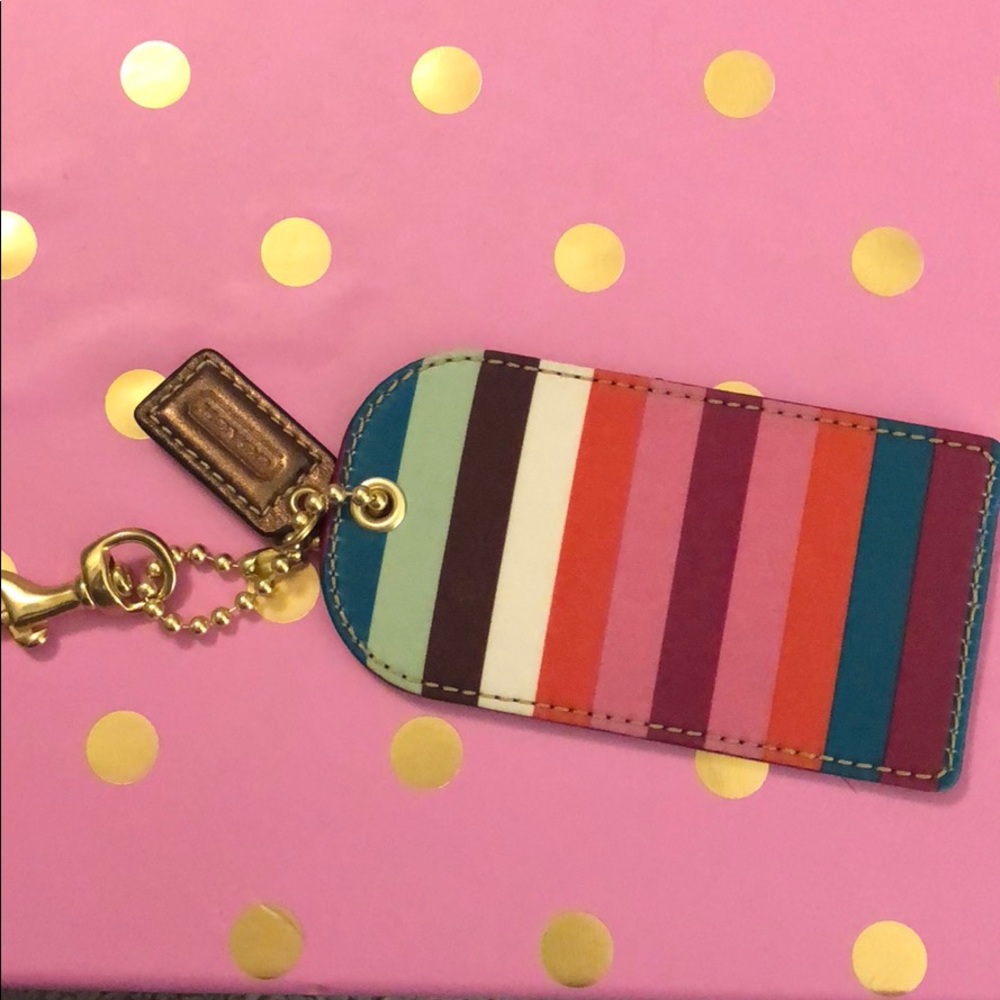 Brand new coach luggage tag